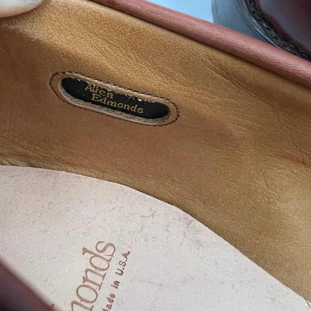 Allen Edmonds Cody Tassel Loafer Cordovan Leather Brown Wide